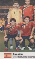 постер А4 футбол зб. Іспанія 2010 Кікер / Spain national football team poster