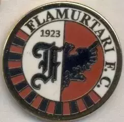футбол.клуб Флямуртарі (Албанія)2 ЕМАЛЬ/FC Flamurtari,Albania football pin badge