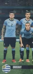 постер А4 футбол зб. Уругвай 2018 Кікер / Uruguay national football team poster