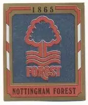 наклейка блискуча футбол Ноттінгем Ф.(Англія) /Nottingham F,England logo sticker