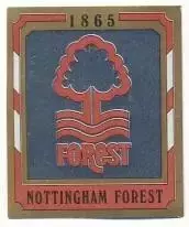 наклейка блискуча футбол Ноттінгем Ф.(Англія) /Nottingham F,England logo sticker