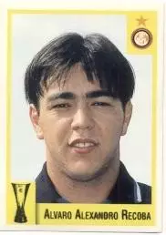 наклейка футбол A.Рекоба (Уругвай) / Alvaro Recoba,Inter, Uruguay player sticker