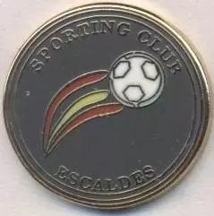 футбол.клуб Спортінг (Андорра)2 ЕМАЛЬ / Sporting C.Escaldes,Andorra football pin