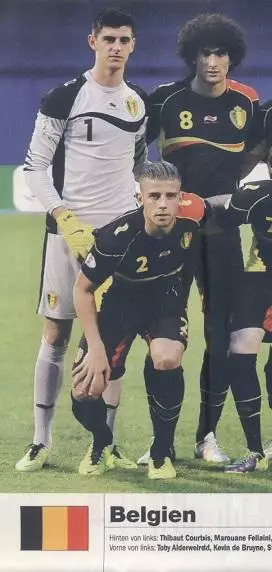 постер А4 футбол зб. Бельгія 2014 Кікер / Belgium national football team poster