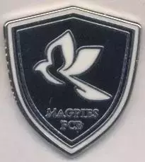 футбол.клуб Б.Мегпіс (Гібралтар)2 ЕМАЛЬ / Bruno's Magpies,Gibraltar football pin