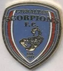 футбол.клуб Гібралтар Скорпіонс ЕМАЛЬ /Gibraltar Scorpions FC football pin badge