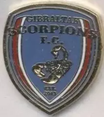 футбол.клуб Гібралтар Скорпіонс ЕМАЛЬ /Gibraltar Scorpions FC football pin badge
