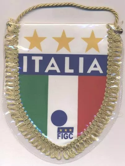 вимпел 15х13 федерація футболу Італія офіц. / Italy football federation pennant