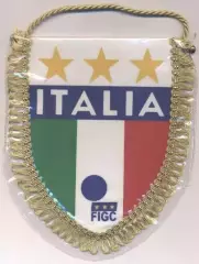 вимпел 15х13 федерація футболу Італія офіц. / Italy football federation pennant