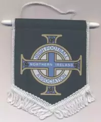 вимпел 13х13 федерац.футболу Півн.Ірландія офіц/N.Ireland football feder.pennant