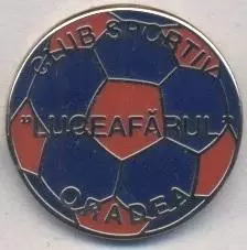 футбол.клуб Лучаферул (Румунія)1 ЕМАЛЬ / Luceafarul Oradea, Romania football pin
