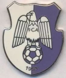 футбол.клуб Арджеш Пітешть (Румунія)3 ЕМАЛЬ / Arges Pitesti,Romania football pin