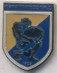 футбол.клуб Панетолікос (Греція)3 ЕМАЛЬ / Panetolikos, Greece football pin badge