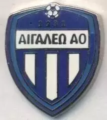 футбол.клуб Егалео (Греція)2 ЕМАЛЬ/AO Egaleo FC,Greece football enamel pin badge