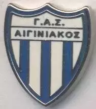 футбол.клуб Егініакос (Греція)1 ЕМАЛЬ / GAS Eginiakos,Greece football pin badge