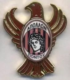 футбол.клуб Аполлон Калам.(Греція)4 ЕМАЛЬ /Apollon Kalamaria,Greece football pin