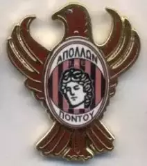 футбол.клуб Аполлон Калам.(Греція)4 ЕМАЛЬ /Apollon Kalamaria,Greece football pin
