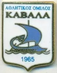 футбол.клуб Кавала (Греція)1 ЕМАЛЬ/AO Kavala FC,Greece football enamel pin badge