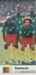 постер А4 футбол зб. Камерун 2014 Кікер / Cameroon national football team poster