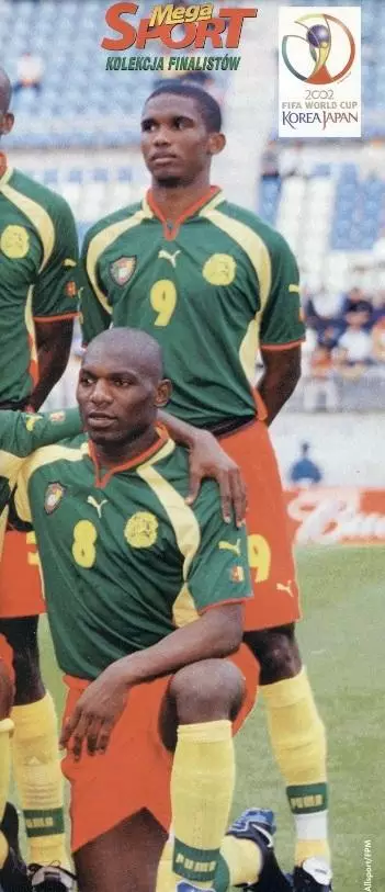 постер А3 футбол збірна Камерун 2002 / Cameroon national football team poster