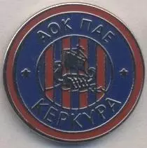 футбол.клуб АОК Керкіра (Греція)1 ЕМАЛЬ / AOK Kerkyra, Greece football pin badge