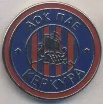 футбол.клуб АОК Керкіра (Греція)1 ЕМАЛЬ / AOK Kerkyra, Greece football pin badge