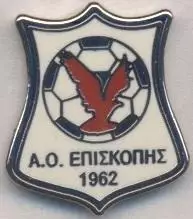 футбол.клуб Епіскопі (Греція)1 ЕМАЛЬ/Episkopi Rethymno,Greece football pin badge