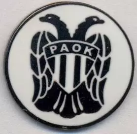 футбол.клуб ПАОК Салоніки (Греція)2 ЕМАЛЬ /PAOK Thessaloniki,Greece football pin