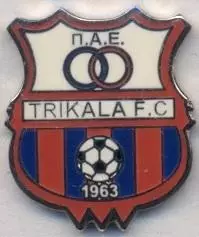 футбол.клуб Трикала (Греція)2 ЕМАЛЬ /Trikala FC,Greece football enamel pin badge