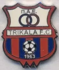 футбол.клуб Трикала (Греція)2 ЕМАЛЬ /Trikala FC,Greece football enamel pin badge