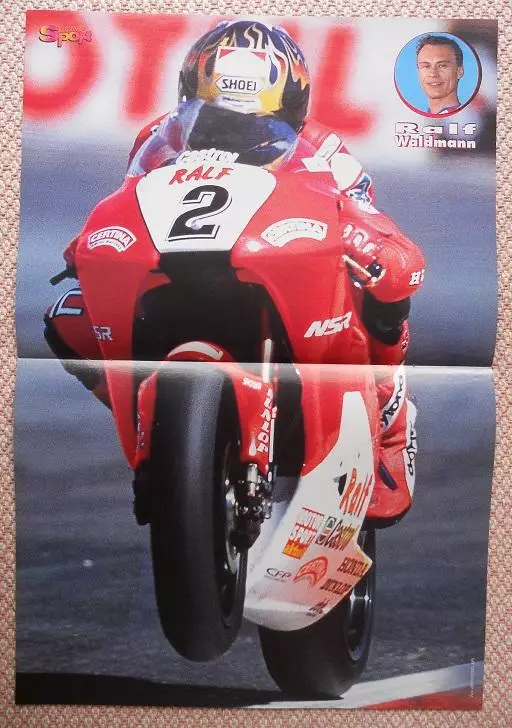 постер А3 мото=moto Вальдман=Waldmann(Німеч./футбол Сфорца=Sforza (Швейц) poster