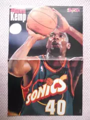 постер А3 баскетбол Шон Кемп (НБА-США) / Shawn Kemp basketball NBA-USA poster