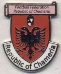 Чамерія,федерація футболу (не-ФІФА) ЕМАЛЬ/Chameria football federation pin badge