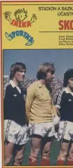 постер А4 футбол збірна Шотландія 1982 / Scotland national football team poster