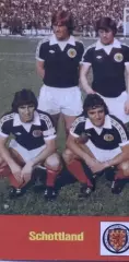 постер А4 футбол зб.Шотландія 1978 Кікер /Scotland national football team poster