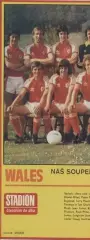 постер А4 футбол збірна Уельс 1980 Стадіон / Wales national football team poster