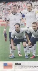 постер А4 футбол збірна США 2014 Кікер / USA national football team poster