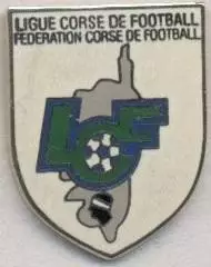 Корсика,федерація футболу (не-ФІФА)1 ЕМАЛЬ/Corsica football federation pin badge