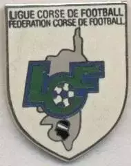 Корсика,федерація футболу (не-ФІФА)1 ЕМАЛЬ/Corsica football federation pin badge