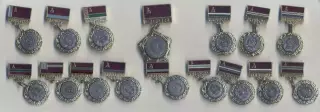 16шт срср=ссср + всі 15 республік прапори+герби алюм. / ussr+15 republics badges