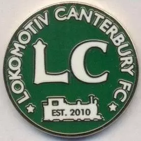 футбол.клуб Локомотив (Англія) ЕМАЛЬ / Lokomotiv Canterbury,England football pin