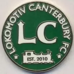 футбол.клуб Локомотив (Англія) ЕМАЛЬ / Lokomotiv Canterbury,England football pin