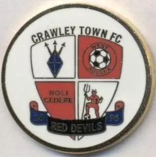 футбол.клуб Кроулі (Англія)2 ЕМАЛЬ / Crawley Town FC, England football pin badge