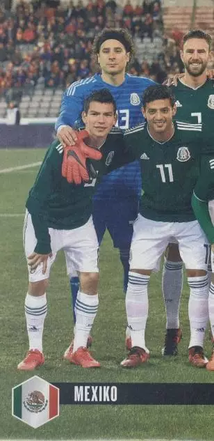 постер А4 футбол зб. Мексика 2018 Кікер / Mexico national football team poster