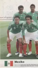 постер А4 футбол зб. Мексика 2010 Кікер / Mexico national football team poster
