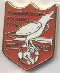 футбол.клуб Скарборо (Англія) ЕМАЛЬ / Scarborough FC, England football pin badge