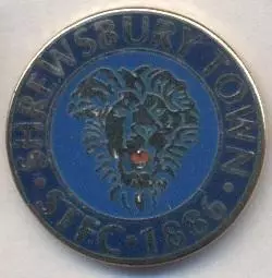 футбол.клуб Шрусбері (Англія ЕМАЛЬ/Shrewsbury Town FC,England football pin badge