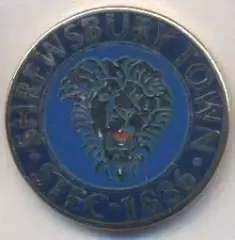 футбол.клуб Шрусбері (Англія ЕМАЛЬ/Shrewsbury Town FC,England football pin badge