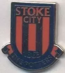 футбол.клуб Сток Сіті (Англія)1 ЕМАЛЬ / Stoke City FC,England football pin badge