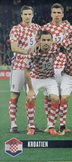 постер А4 футбол зб. Хорватія 2018 Кікер / Croatia national football team poster
